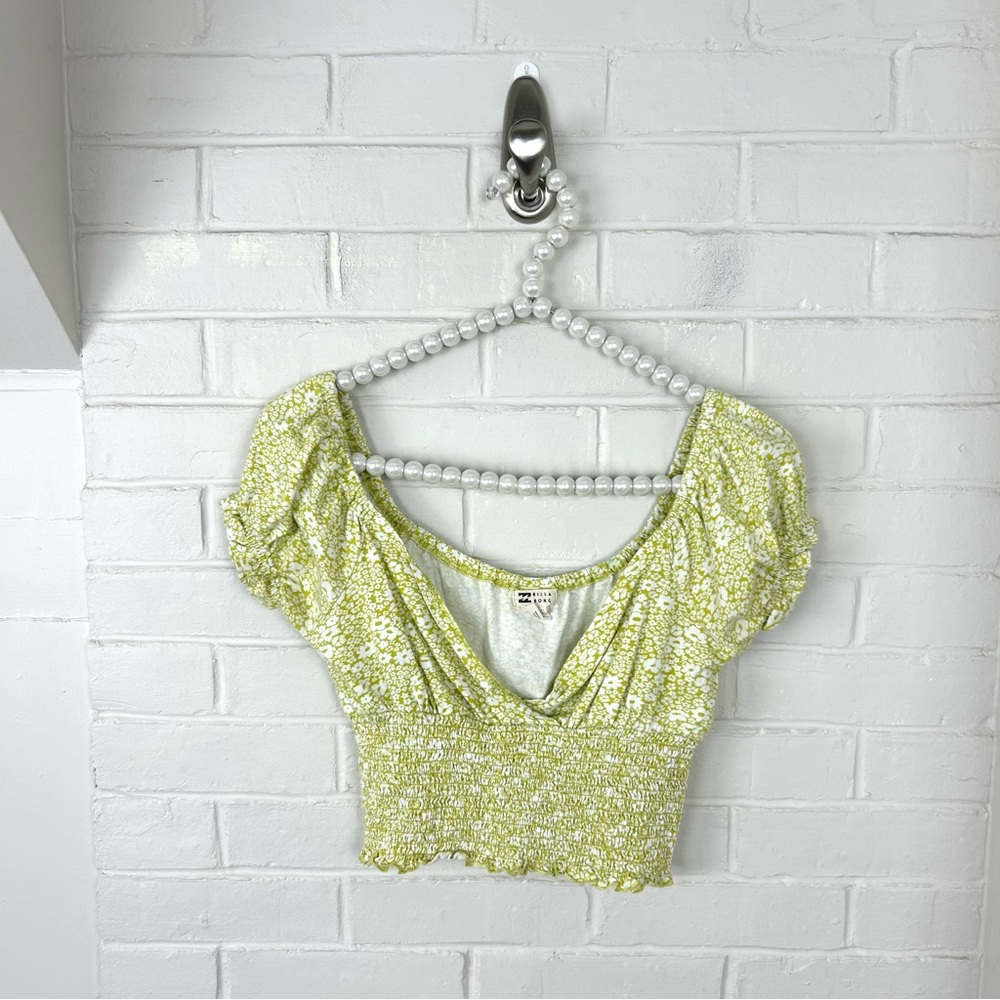 Billabong Floral Print Crop Top Size S